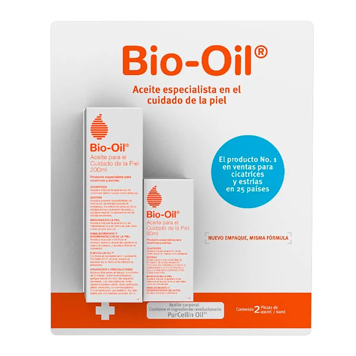 Bio-Oil aceite para cicatrices y estrías con PurCellin 60 ml