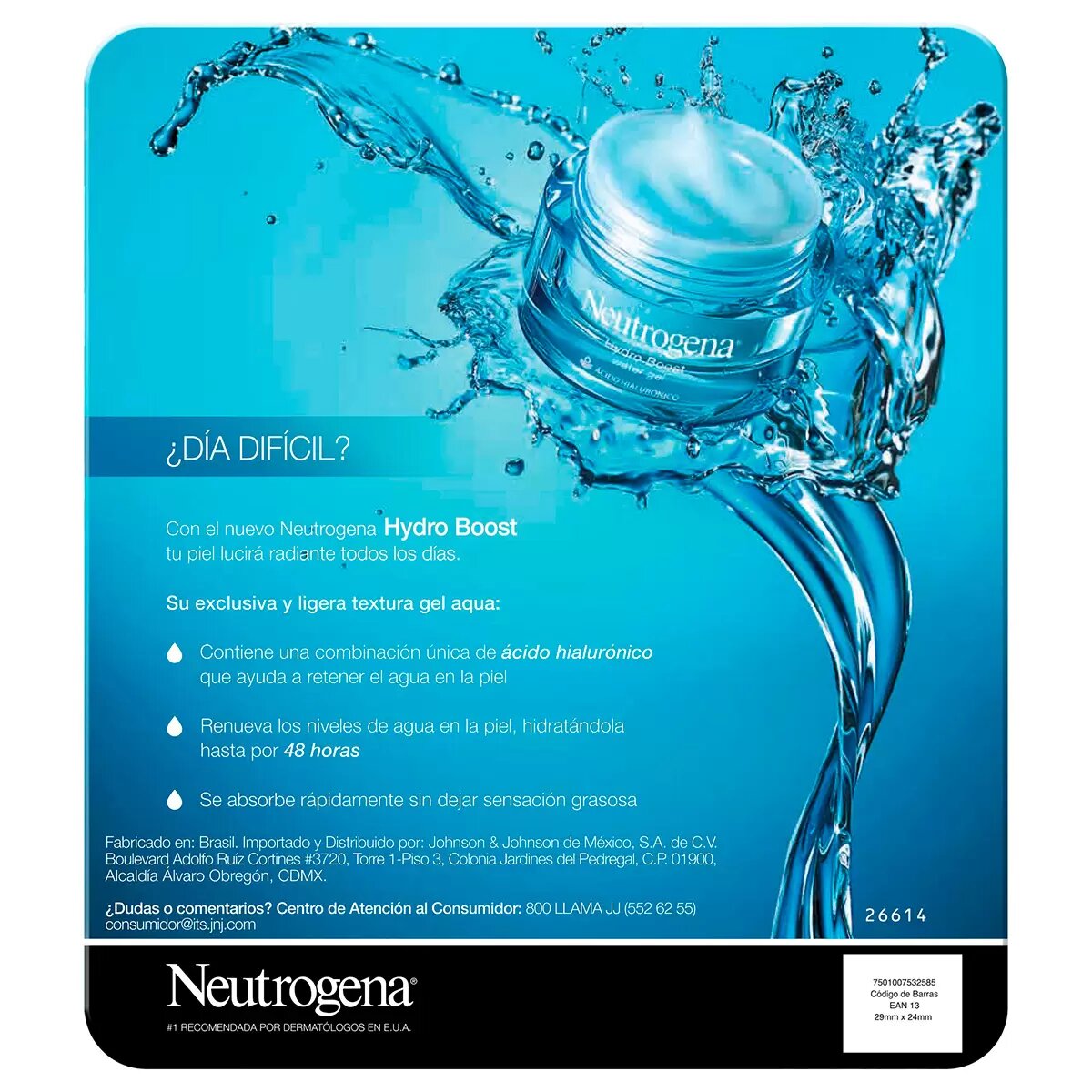 Gel Crema Reparadora e Hidratante con Acido Hialuronico para Ojos