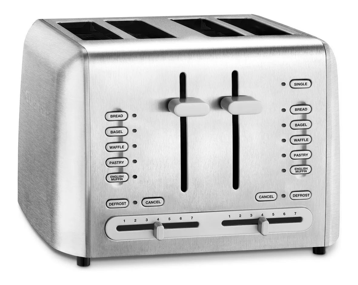 Tostador Para 4 Rebanadas De Pan Acero Inoxidable