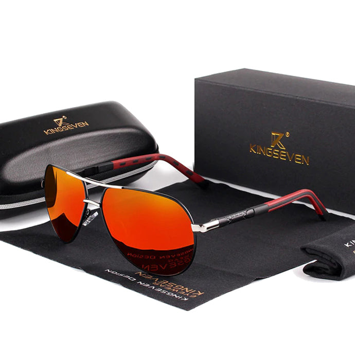 Lentes Gafas Sol Polarizadas Vintage Hombre Kingseven