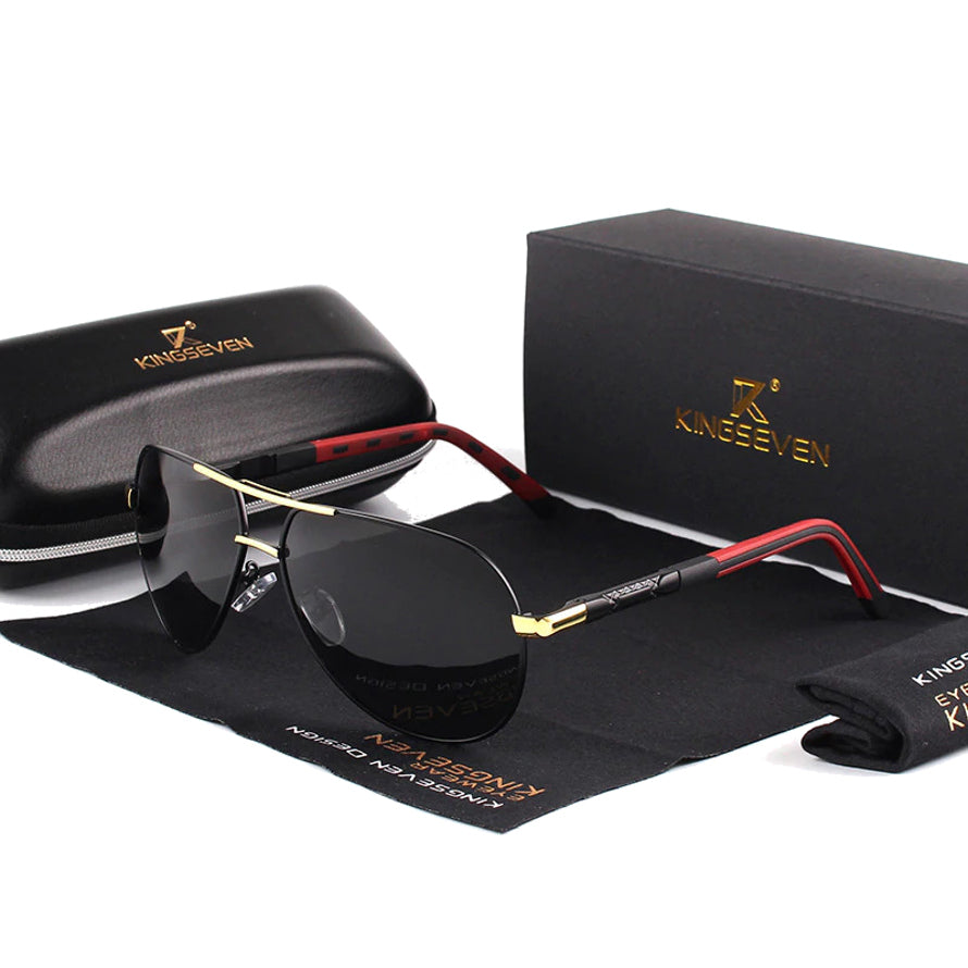 Lentes Gafas Sol Polarizadas Vintage Hombre Kingseven