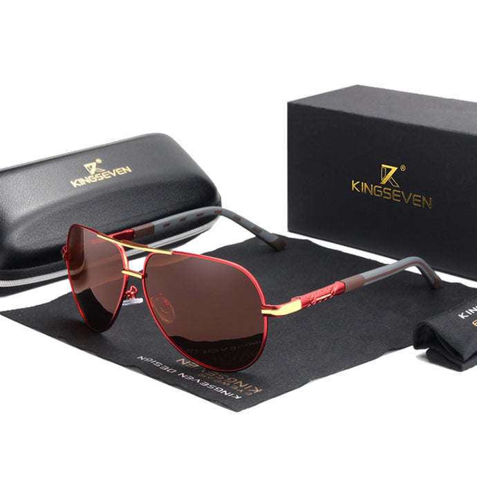 Lentes Gafas Sol Polarizadas Vintage Hombre Kingseven