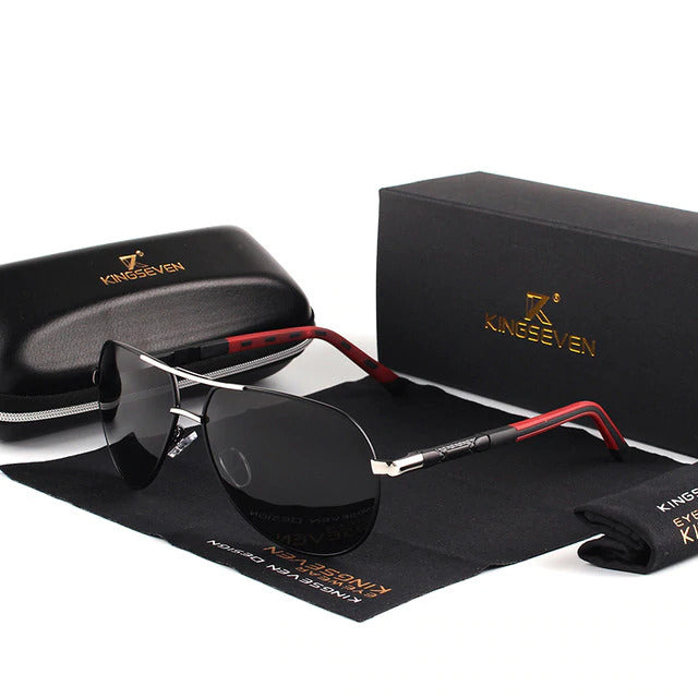 Lentes Gafas Sol Polarizadas Vintage Hombre Kingseven