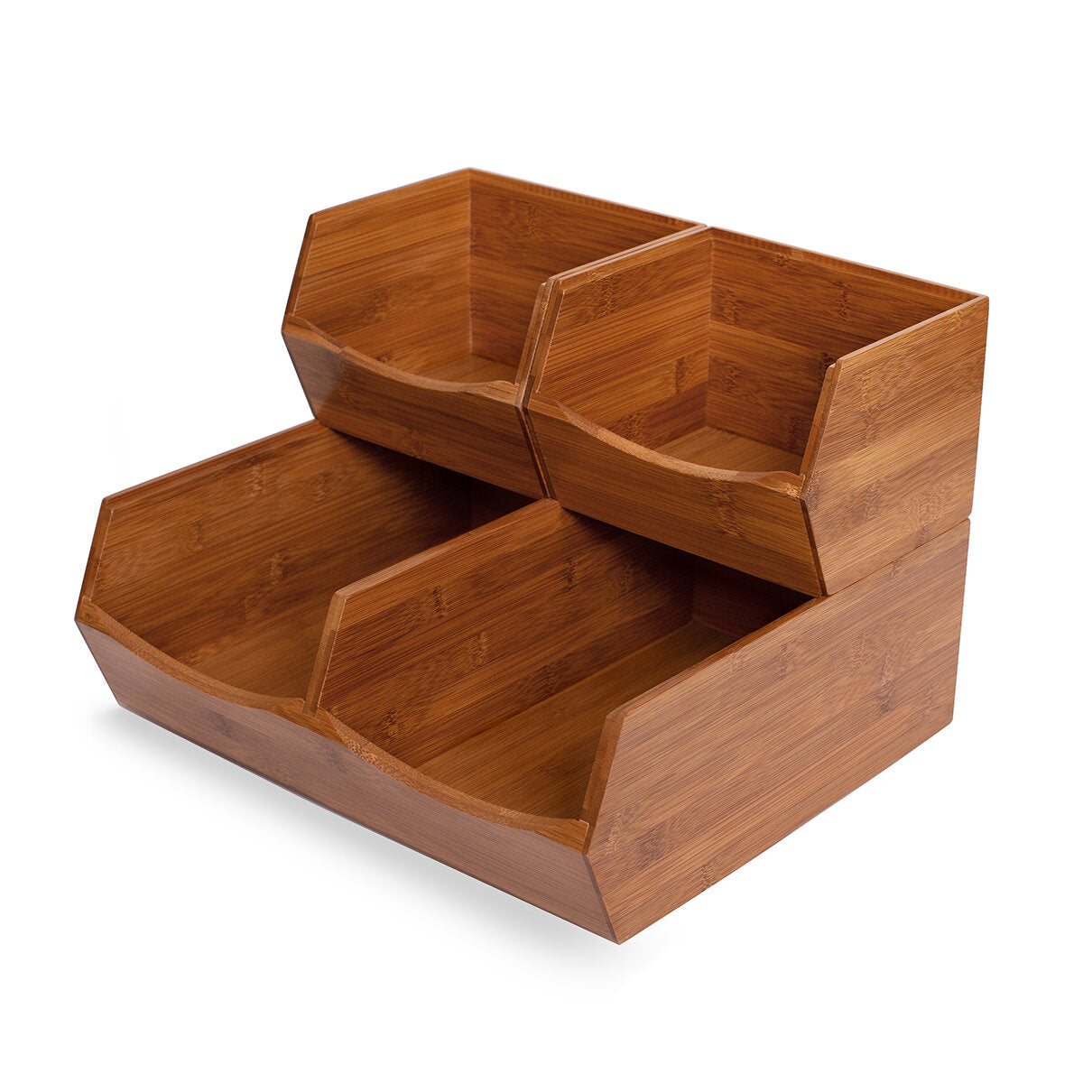 Juego Organizador Cocina Bambu Estante Separador
