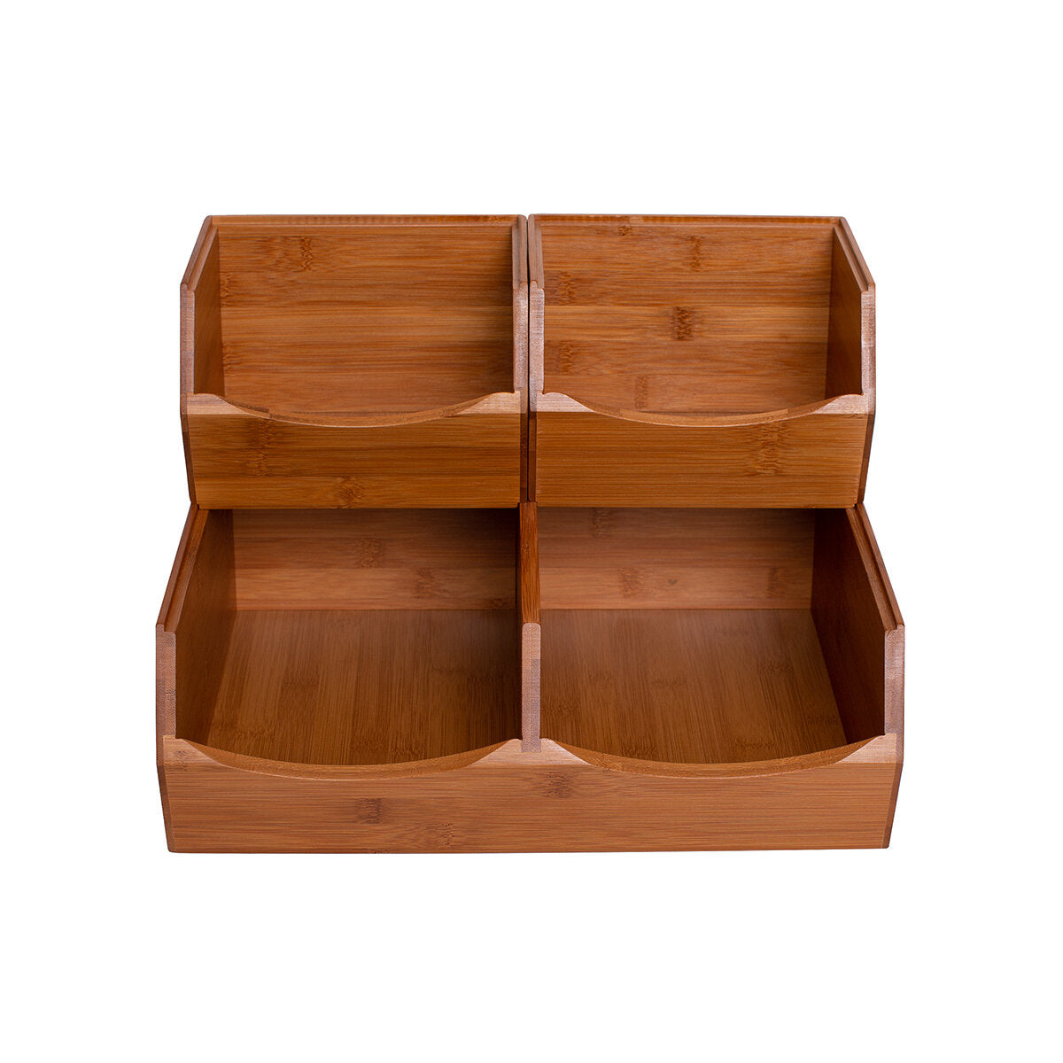 Juego Organizador Cocina Bambu Estante Separador