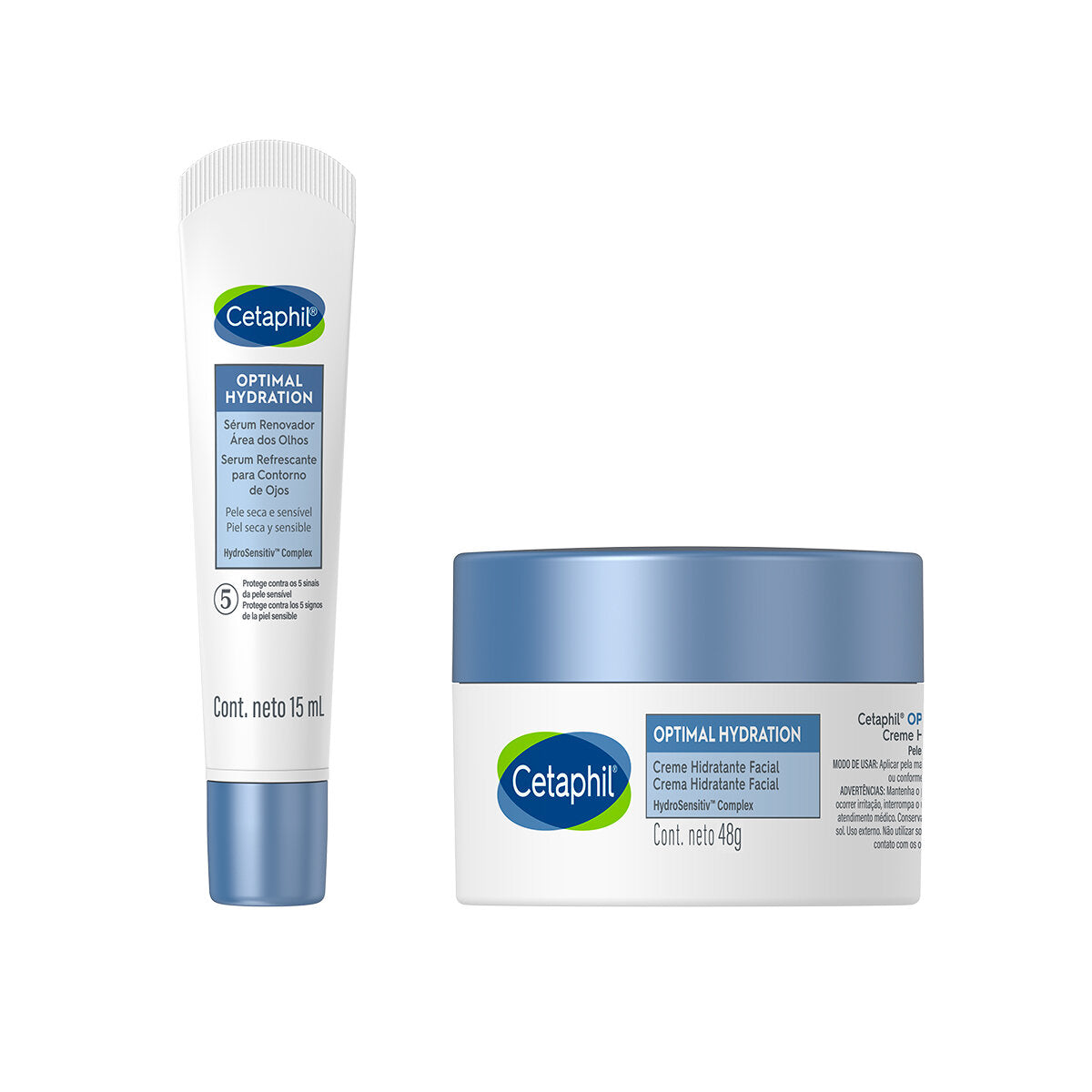 Kit Crema Serum Hidratacion Profunda Hialuronico Cetaphil
