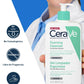 CeraVe Gel Limpiador Espumoso Facial para Piel Mixta a Grasa con Ceramidas Esenciales, Niacinamida y Ácido Hialurónico, 473 ml, 1 Unidad