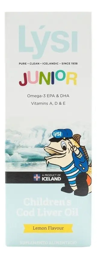 Omega 3 Epa Y Dha Lysi Aceite Hígado Bacalao Para Niño 240 Ml