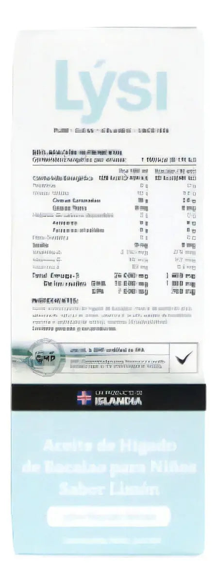 Omega 3 Epa Y Dha Lysi Aceite Hígado Bacalao Para Niño 240 Ml