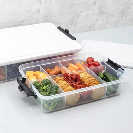 Contenedor Tabla Para Cortar Como Tapa Toper Organizador 2 Contenedores Blanco