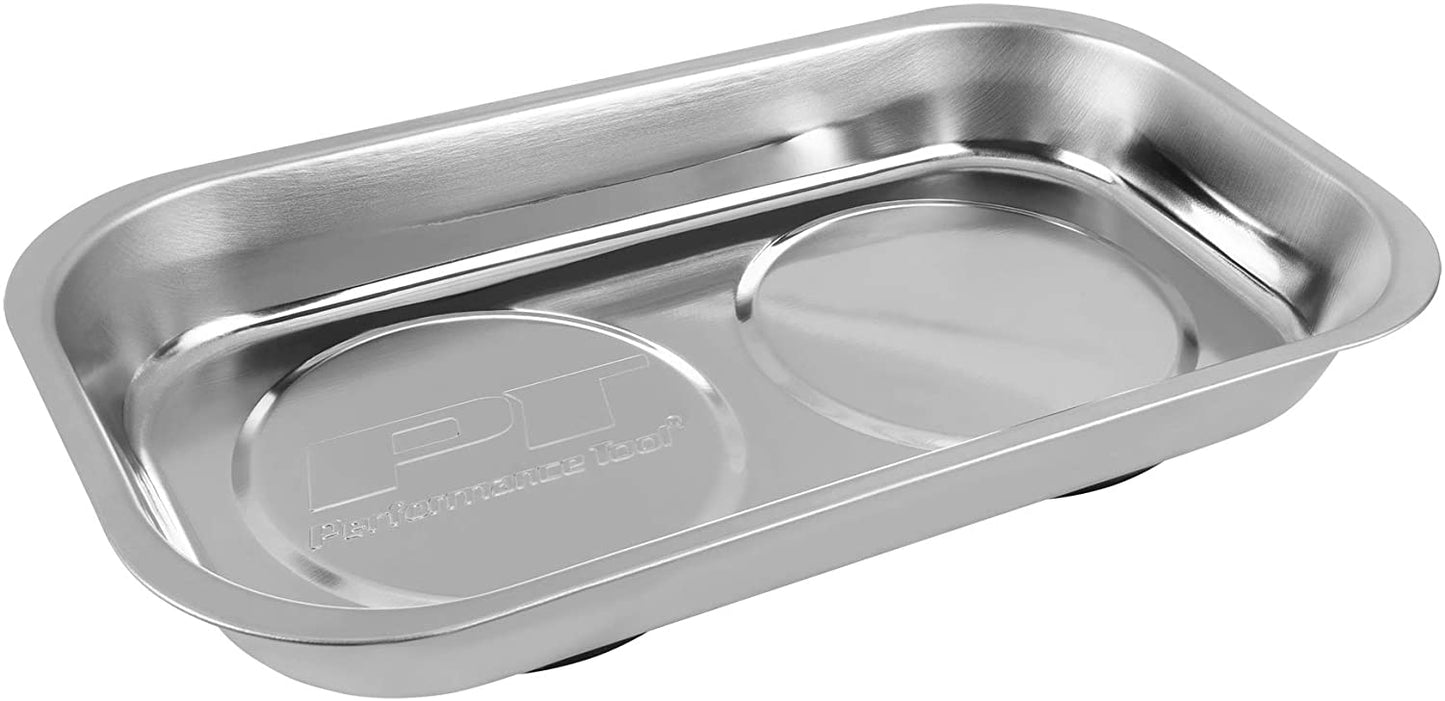 Charola Magnetica Acero Herramienta Trabajo Auto