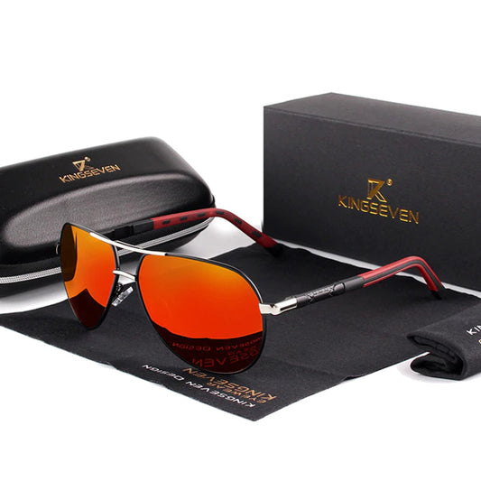 Lentes Gafas Sol Polarizadas Vintage Hombre Kingseven