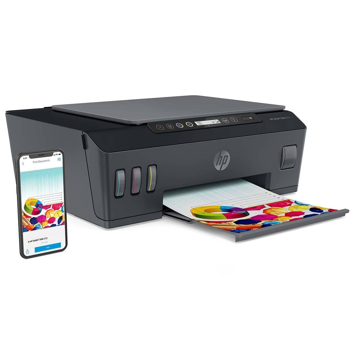 Impresora HP Smart Tank 515 Inalámbrica Todo-en-Uno