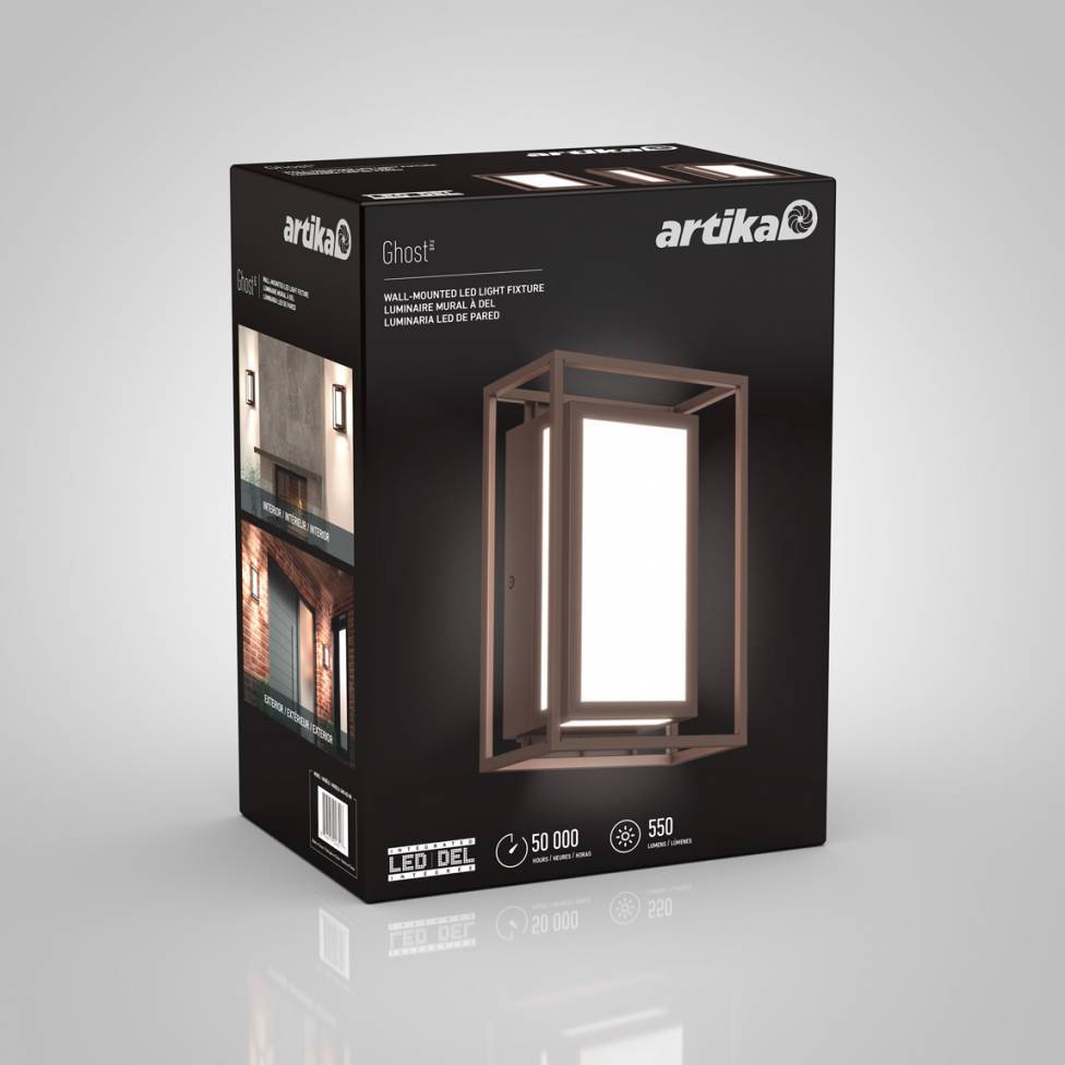 Luminaria Led De Pared Farol Arbotante Luz Farol Artika