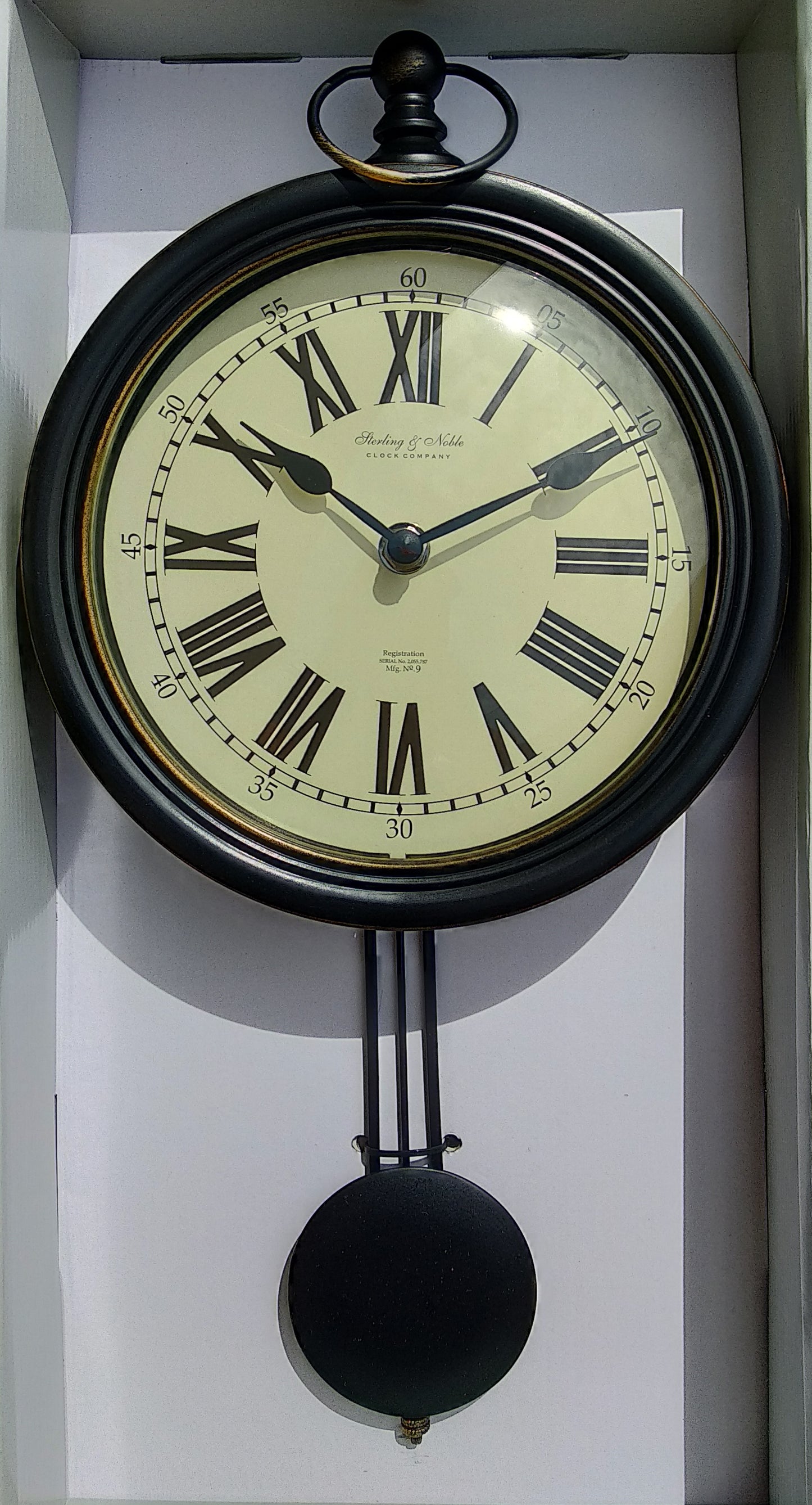 Reloj De Pared De Pendulo Vintage Retro Antiguo